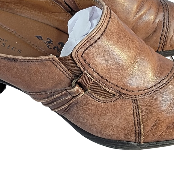 Earth Spirit Claasic Emma Leather Upper Brown Clog Women's Size 8 - Picture 15 of 16